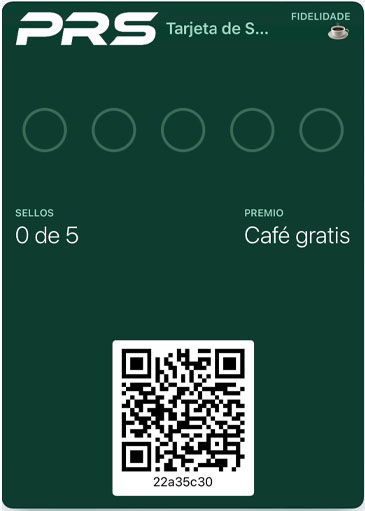 Tarjeta de sellos